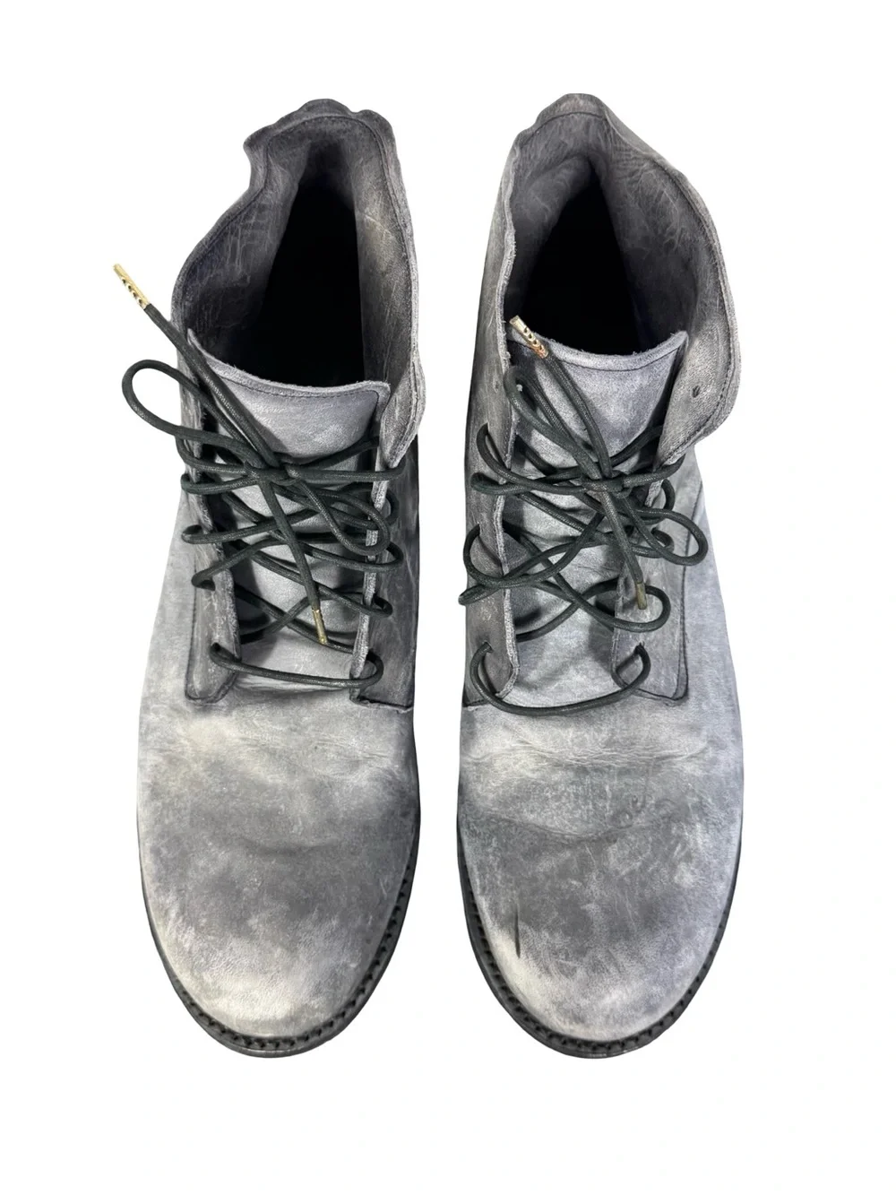 A Diciannoveventitre A1923 Ankle Boots SS6 Horse Leather Oiled (Grigio) Gray 45